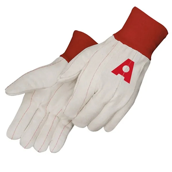 Double palm canvas gloves with red wrist.... from ASI 37455 Atteff International Inc