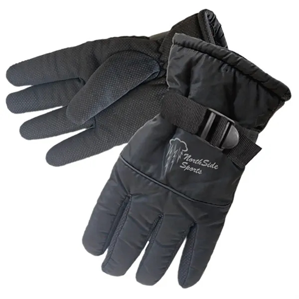 Black Water-resistant Winter Glove with Gripped Palm & Fingers.... from ASI 37455 Atteff International Inc