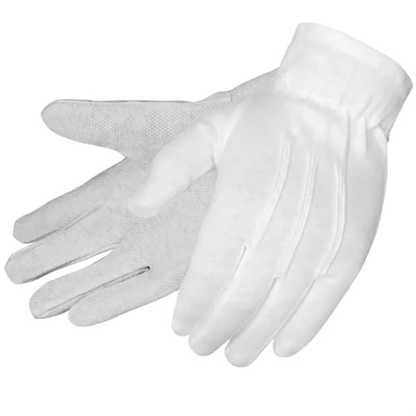 Formal white dress gloves with PVC dots, blank.... from ASI 37455 Atteff International Inc