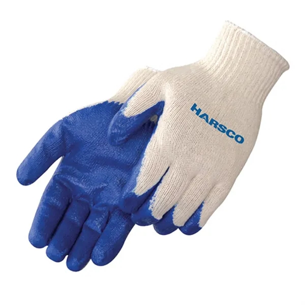 Blue latex palm coated gloves.... from ASI 37455 Atteff International Inc