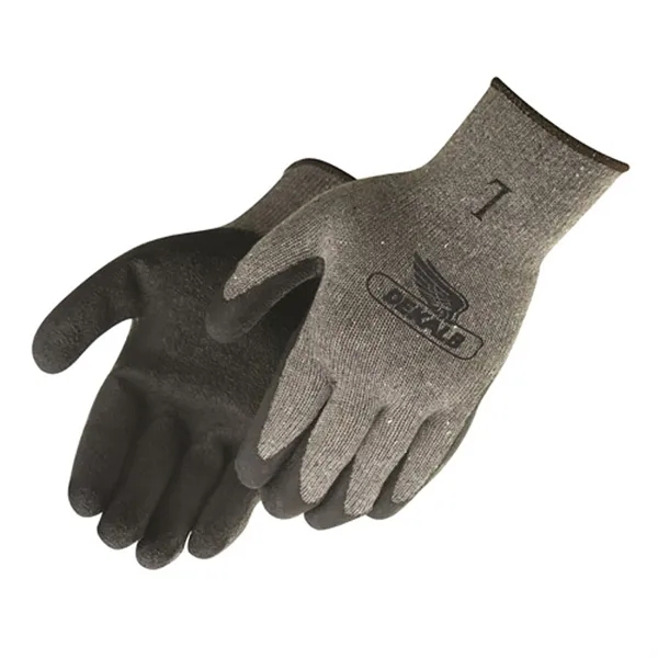 Gray shell black textured latex palm coated gloves.... from ASI 37455 Atteff International Inc