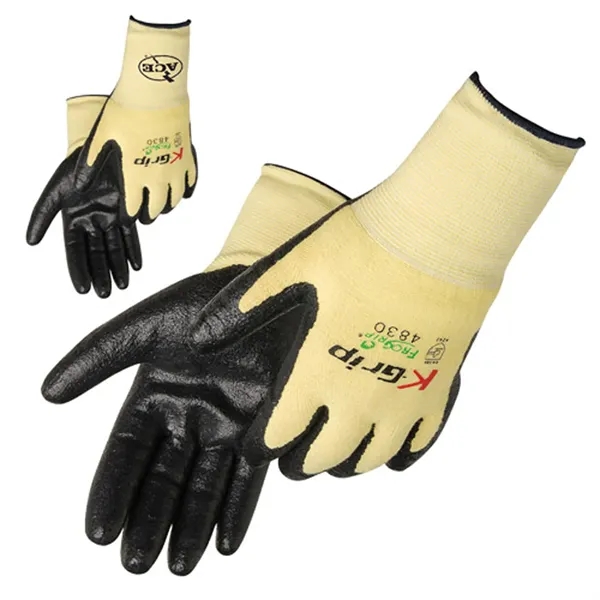 Black ultra thin nitrile palm coated gloves.... from ASI 37455 Atteff International Inc