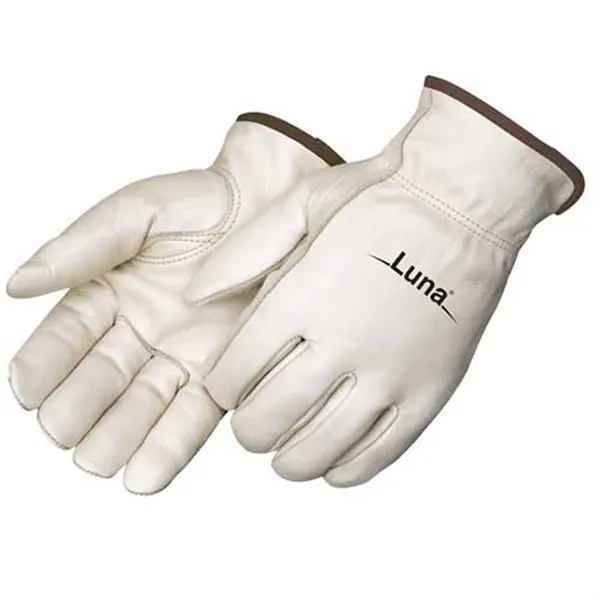 Premium grain cowhide driver glove with red fleece lining.... from ASI 37455 Atteff International Inc