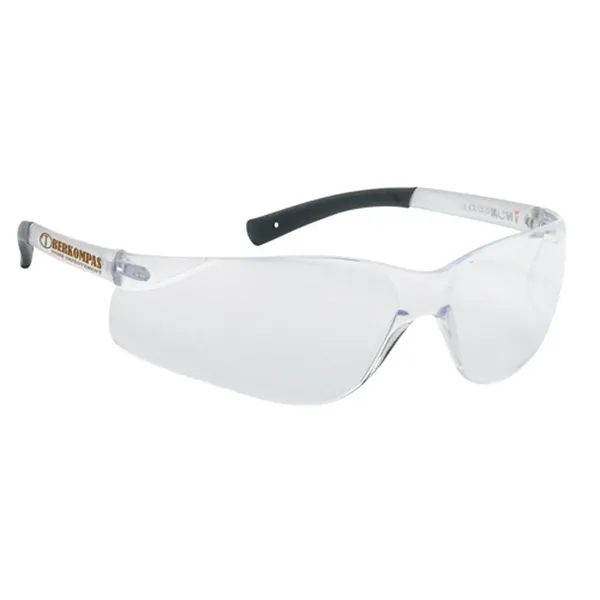 Clear lens with clear frame. Lightweight wrap around safety glasses.... from ASI 37455 Atteff International Inc