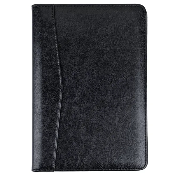 Simulated leather junior padfolio with clear ID window and 5" x... from ASI 46755 Cosmo Promos