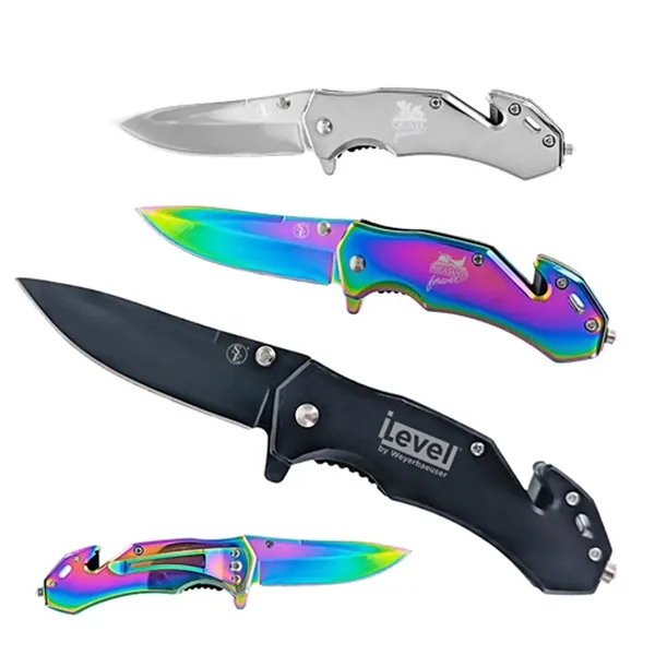 Compact Heavy Duty Stainless Steel Rescue Knife.... from ASI 37455 Atteff International Inc