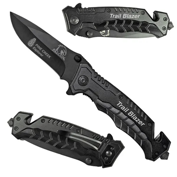 Premium Falcon Black Rescue Knife.... from ASI 37455 Atteff International Inc