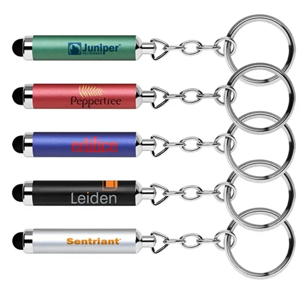 Soft-touch stylus key chain.... from ASI 37455 Atteff International Inc
