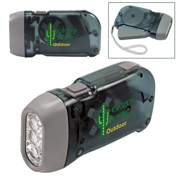 Flashlight with 3 bright LED bulbs, light weight clear plastic body... from ASI 37455 Atteff International Inc
