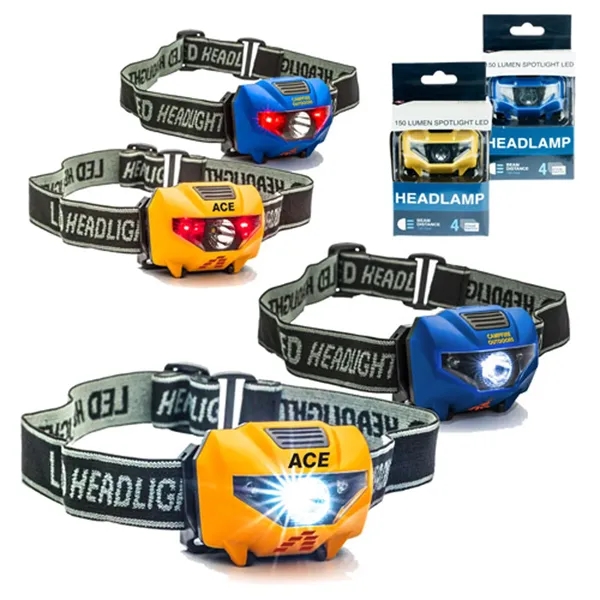 4-Stage Switch 3 Watt (150 Lumens) COB LED Head Lamp.... from ASI 37455 Atteff International Inc