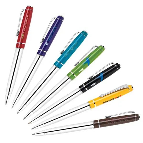 Twist-action aluminum ballpoint pen.... from ASI 37455 Atteff International Inc