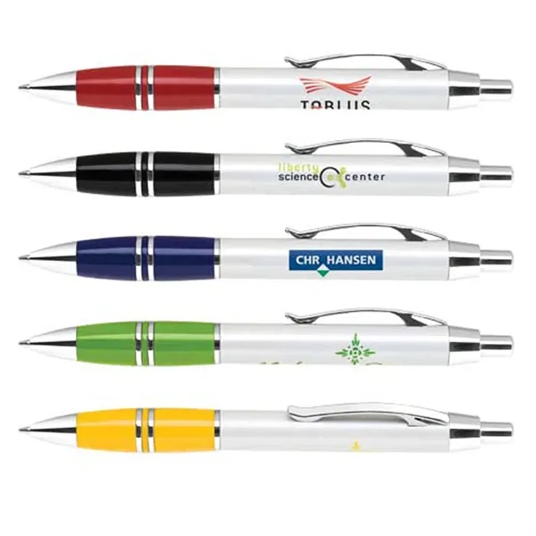 Click-action aluminum ballpoint pen.... from ASI 37455 Atteff International Inc