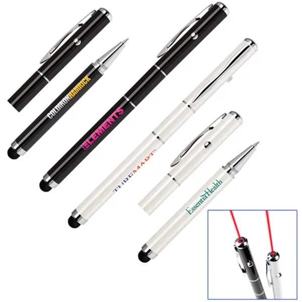 3 in 1 Soft-Touch Stylus, Laser Pointer and Ballpoint Pen.... from ASI 37455 Atteff International Inc