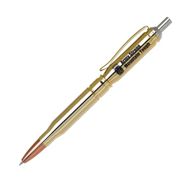 Click action ballpoint pen, bullet shaped with solid brass barrel.... from ASI 37455 Atteff International Inc