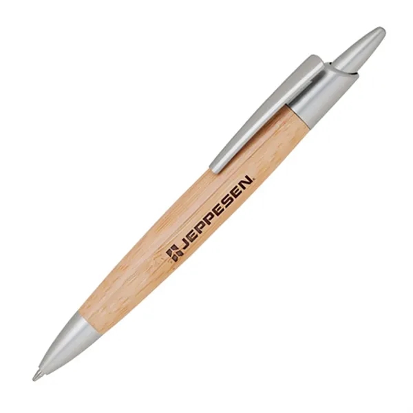 Eco-Friendly Elegant Bamboo Ballpoint Pen, Click Action.... from ASI 37455 Atteff International Inc
