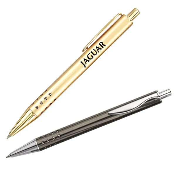 Ballpoint pen with color finish, solid brass barrel.... from ASI 37455 Atteff International Inc