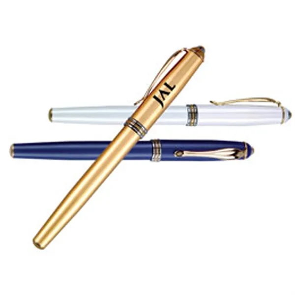 Roller ball pen with brass construction.... from ASI 37455 Atteff International Inc