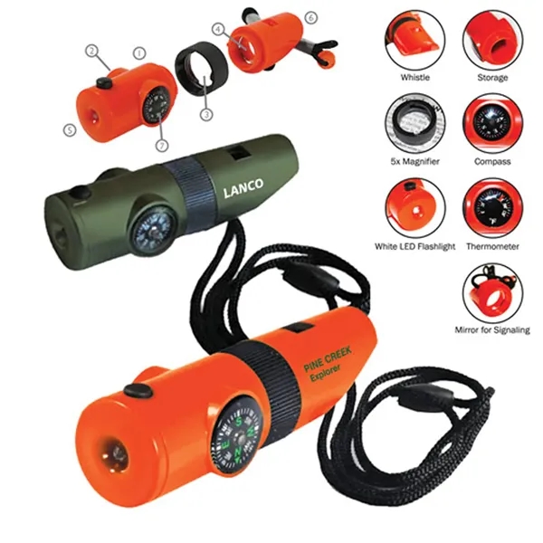 Seven in one survival whistle.... from ASI 37455 Atteff International Inc
