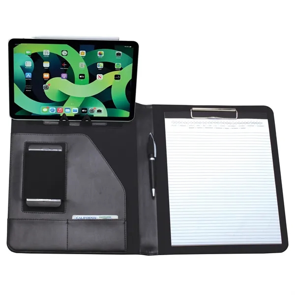 This media device savvy padfolio is highlighted by its fold up... from ASI 46755 Cosmo Promos