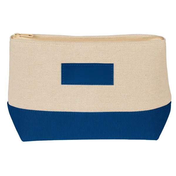 Cosmetic bag with zipper, made of Jute and Canvas materials.... from ASI 61125 Hit Promotional Products / Hit®