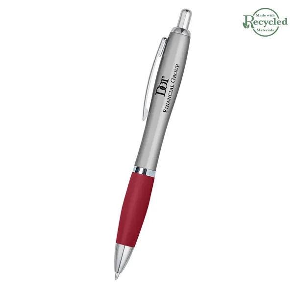 Ballpoint pen with plunger action and rubberized grip.... from ASI 61125 Hit Promotional Products / Hit®