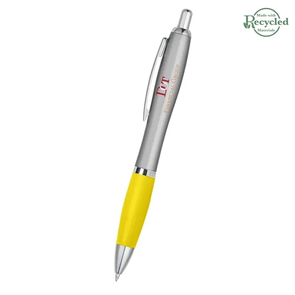 Ballpoint pen with plunger action and rubberized grip.... from ASI 61125 Hit Promotional Products / Hit®