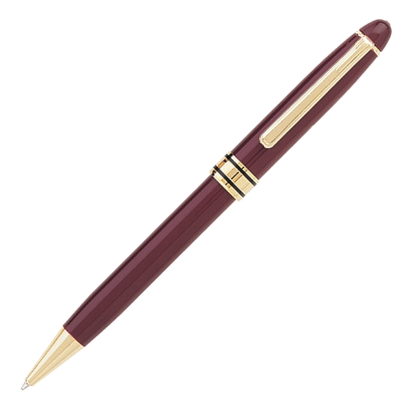 Twist-action aluminum ballpoint pen with a metallic color barrel featuring a... from ASI 68190 Lungsal / Lungsal
