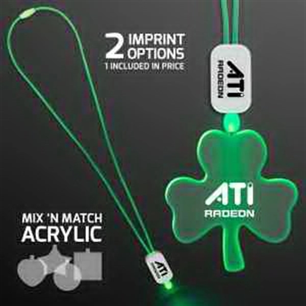Neon Look LED Cool Lanyards with Acrylic Pendants.... from ASI 34194 ALightPromos / Alight Promotional Products