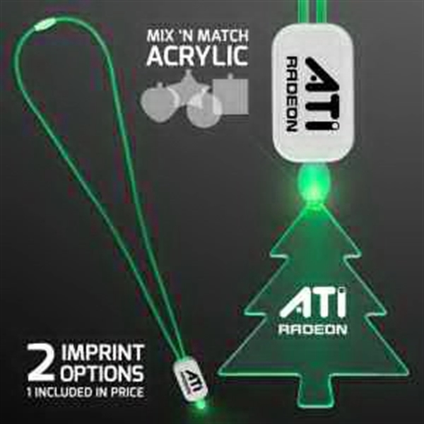 Neon Look LED Cool Lanyards with Acrylic Pendants.... from ASI 34194 ALightPromos / Alight Promotional Products
