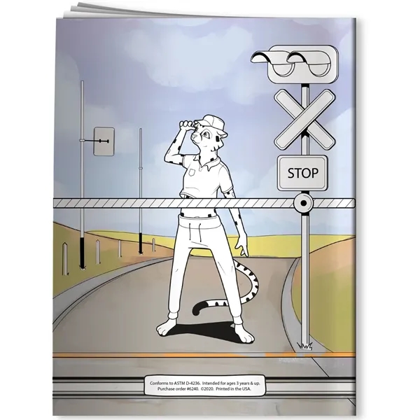 Train Safety coloring book for a fun way of teaching about... from ASI 54100 Fields Manufacturing Inc / Better Life Line