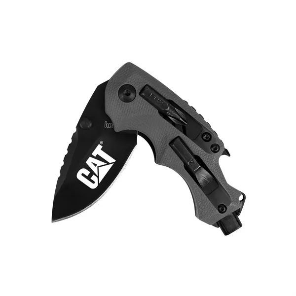 3.25" Glass-filled nylon textured handle. 2.4" drop point blade with black-oxide... from ASI 46170 Compass Industries Inc