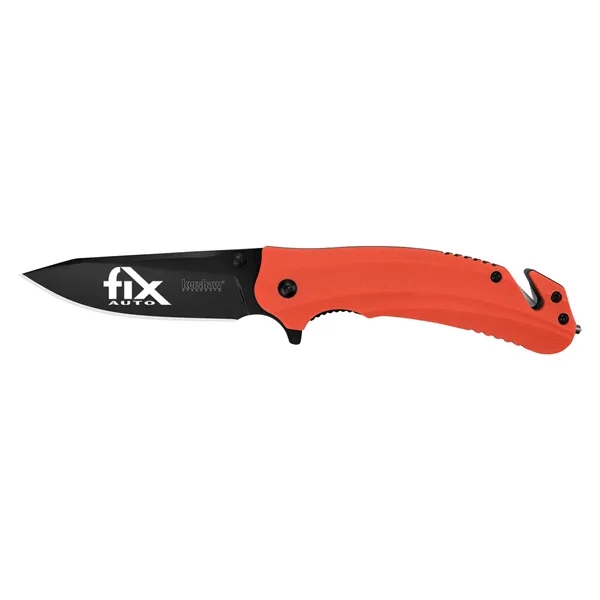 5" Orange Glass-filled nylon textured handle. 3.5" drop point blade with... from ASI 46170 Compass Industries Inc