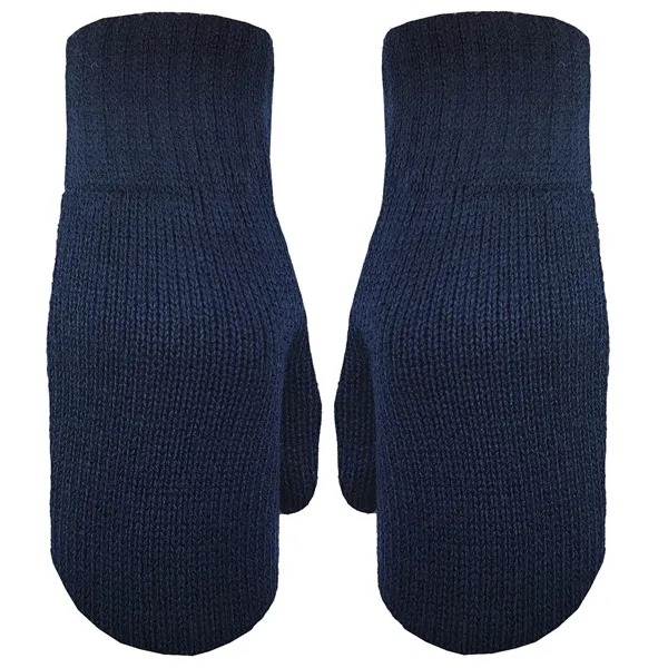 Deluxe acrylic knit mittens featuring fuzzy lining.... from ASI 90160 Suntex Industries