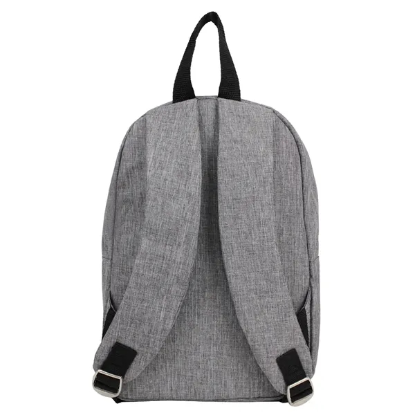 9"W x 13"H x 5"H Mini Heather Gray Backpack with front... from ASI 37980 Bagworld