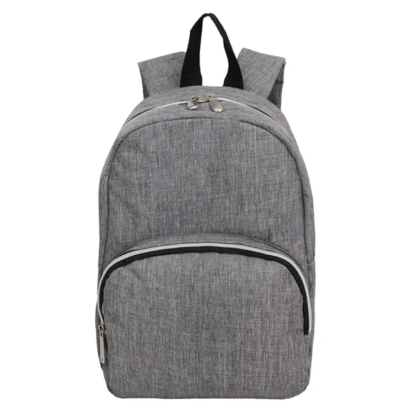 9"W x 13"H x 5"H Mini Heather Gray Backpack with front... from ASI 37980 Bagworld