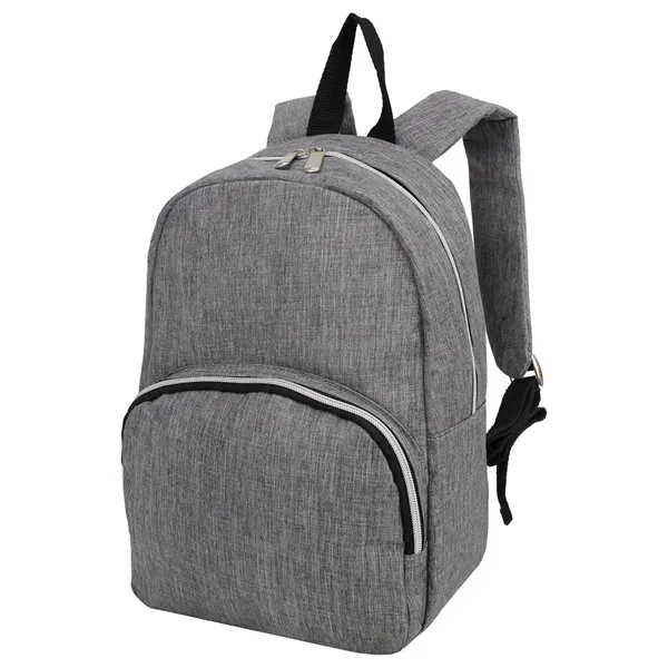 9"W x 13"H x 5"H Mini Heather Gray Backpack with front... from ASI 37980 Bagworld