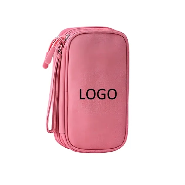 Electronics accessories organizer pouch plus 1 color silkscreen imprint on 1... from ASI 37218 Athena Promo (tm)