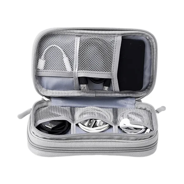 Electronics accessories organizer pouch plus 1 color silkscreen imprint on 1... from ASI 37218 Athena Promo (tm)
