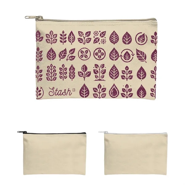 14 oz. recycled cotton canvas zippered pouch.... from ASI 61125 Hit Promotional Products / Hit®