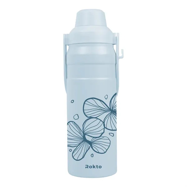 24 oz. double wall stainless steel bottle with screw-on lid and... from ASI 61125 Hit Promotional Products / Hit®