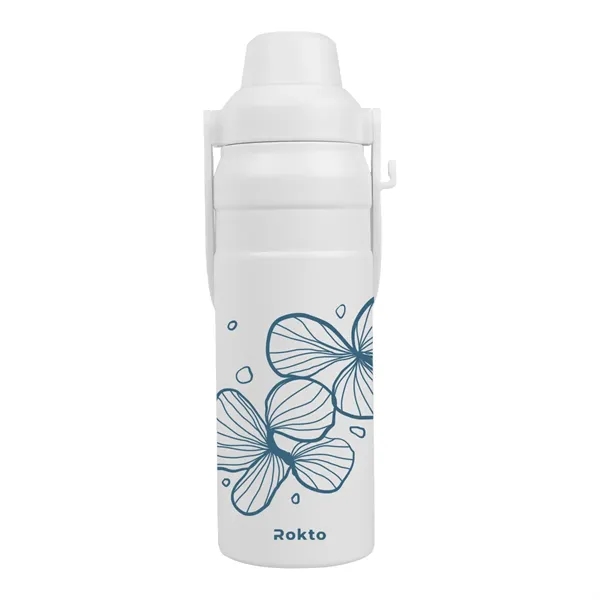24 oz. double wall stainless steel bottle with screw-on lid and... from ASI 61125 Hit Promotional Products / Hit®
