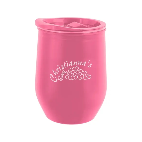 12 oz. recycled acrylic wine tumbler with thumb-slide lid.... from ASI 61125 Hit Promotional Products / Hit®