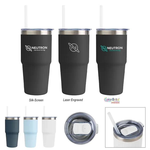 14 oz. tumbler made of recycled stainless steel with powder-coated finish.... from ASI 61125 Hit Promotional Products / Hit®