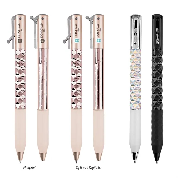 Plunger action ballpoint made made of recycled ABS.... from ASI 61125 Hit Promotional Products / Hit®