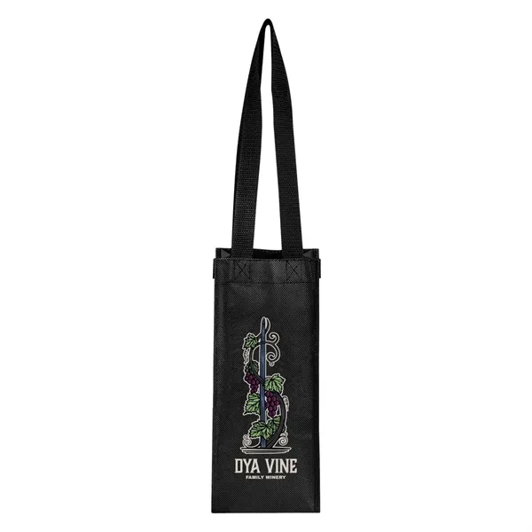 Non-woven laminated wine bottle bag with 23" web carry handles.... from ASI 61125 Hit Promotional Products / Hit®