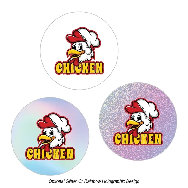 2" permanent round sticker for indoor use.... from ASI 61125 Hit Promotional Products / Hit®