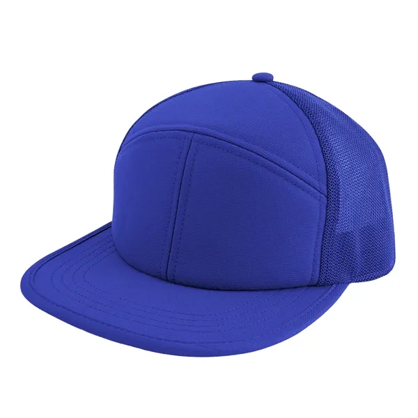 7 panel performance trucker hat with adjustable plastic snap tab closure.... from ASI 61125 Hit Promotional Products / Hit®