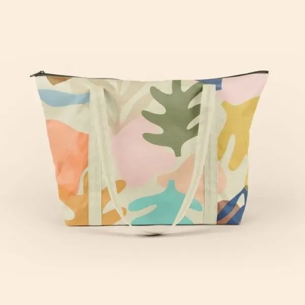 Large tote made of poly with exterior gusset and zipper closure... from ASI 74710 Numo