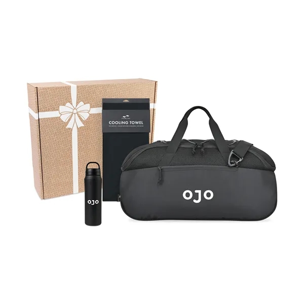 Gift set with mesh duffel back, quick-dry cooling towel and water... from ASI 56070 Gemline / Gemline®