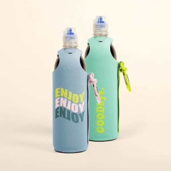 1/2 liter, high quality neoprene bottle insulator with plastic clip hook.... from ASI 74710 Numo / NUMO